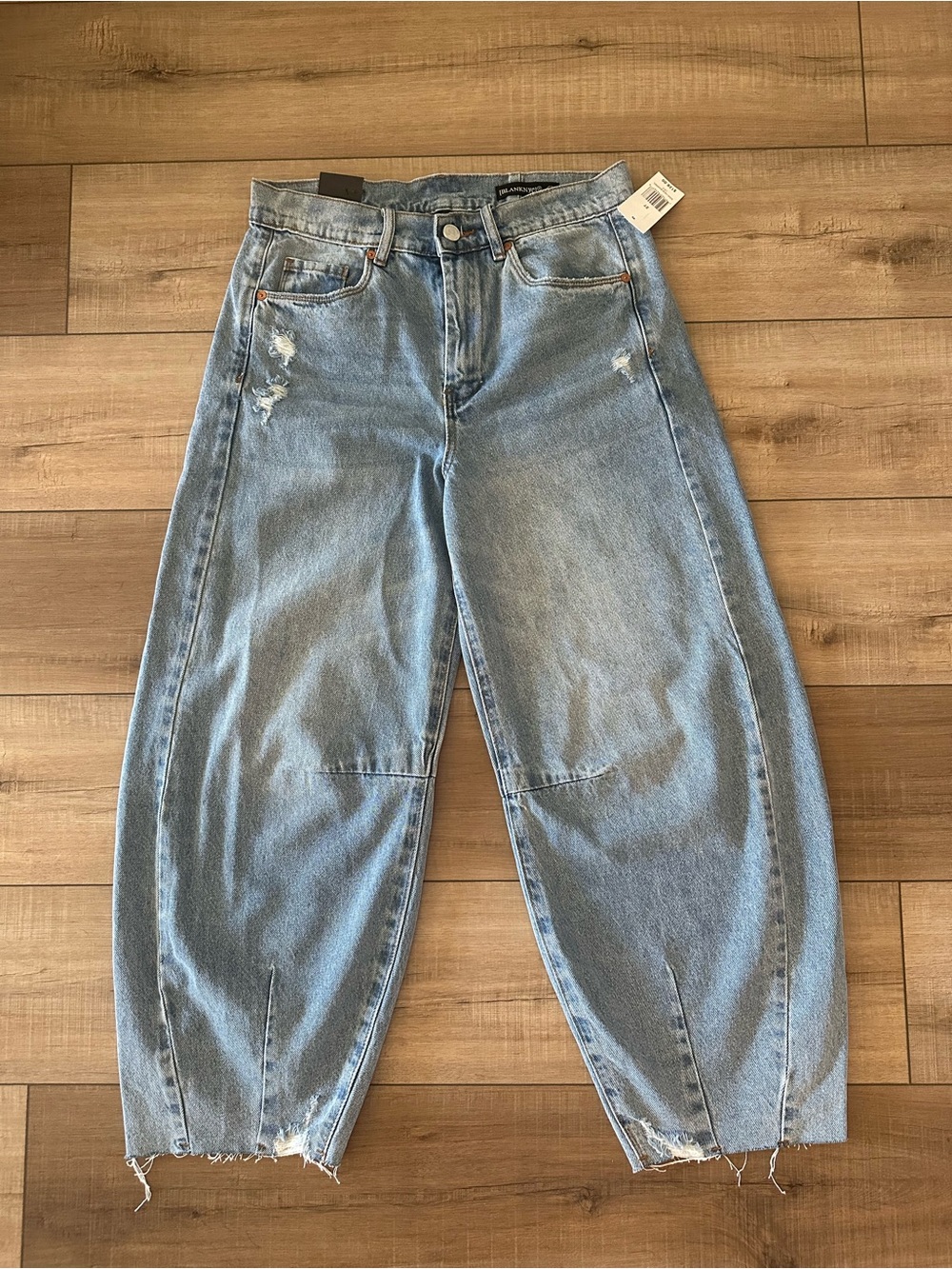 Blank NYC Raw Hem Barrel Jeans